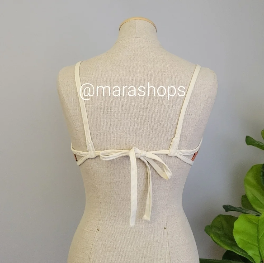 Vintage 1960's Catalina plaid swim bra bikini top